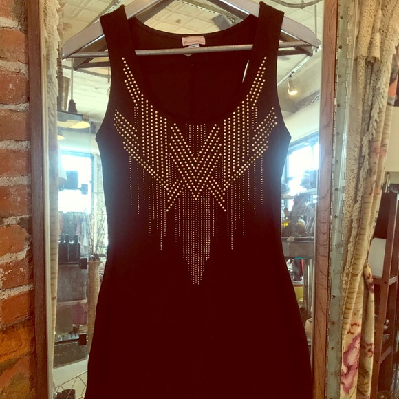 Dresses & Skirts - ✨Once Loved Studded Black Dress!✨
